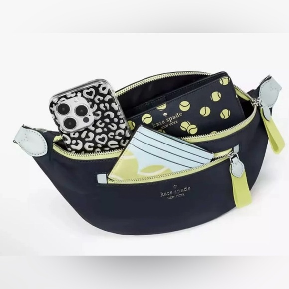 Kate Spade Midnight Blue and Lemon Belt Bag - Picture 2 of 7